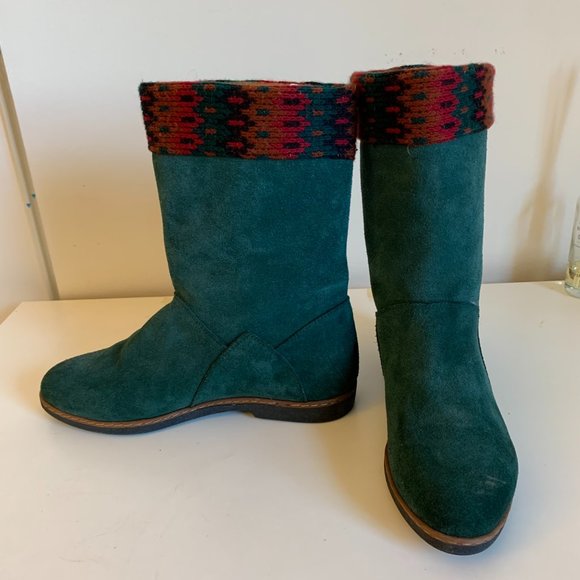 Green Suede Boots, Made in Italy - Picture 3 of 9